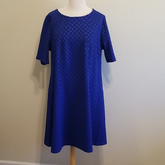 Avenue Dresses & Skirts - 18/20 AVENUE ROYAL BLUE POLKA DOT DRESS
